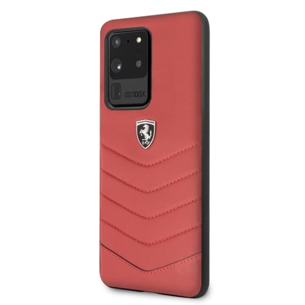 Ferrari Heritage Quilted ovitek za Samsung Galaxy S20 Ultra - rdeč 2