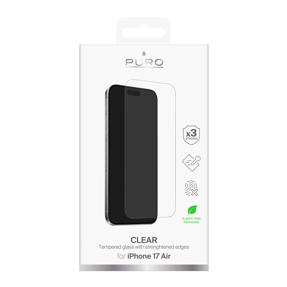 Puro Standard Kaljeno steklo za iPhone 17 Air 2