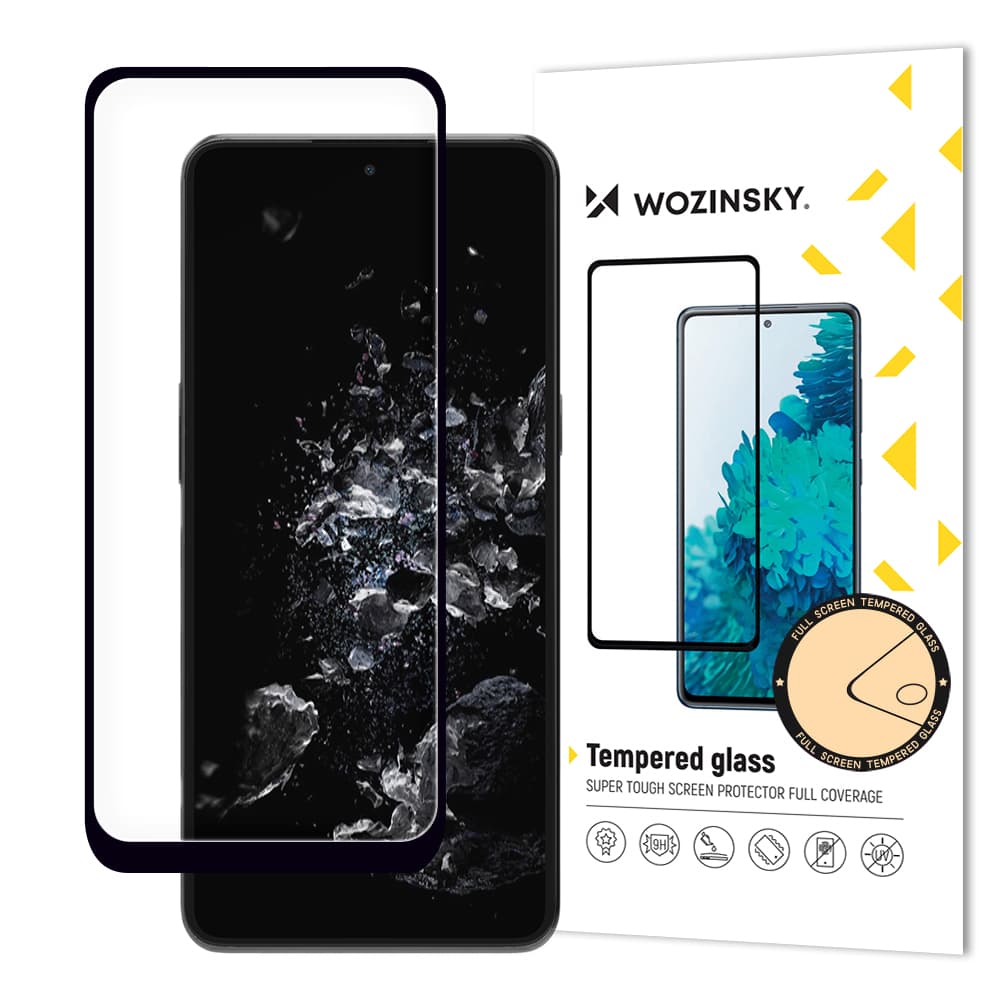 Wozinsky Full Glue kaljeno steklo za OnePlus 10T / Ace Pro (črn okvir)