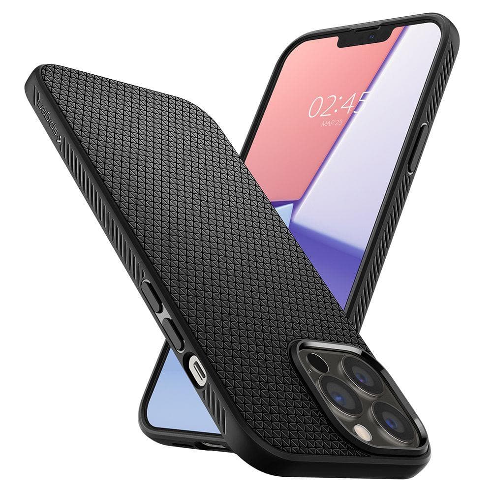 Ovitek Spigen Liquid Air za iPhone 13 Pro - mat črn 2