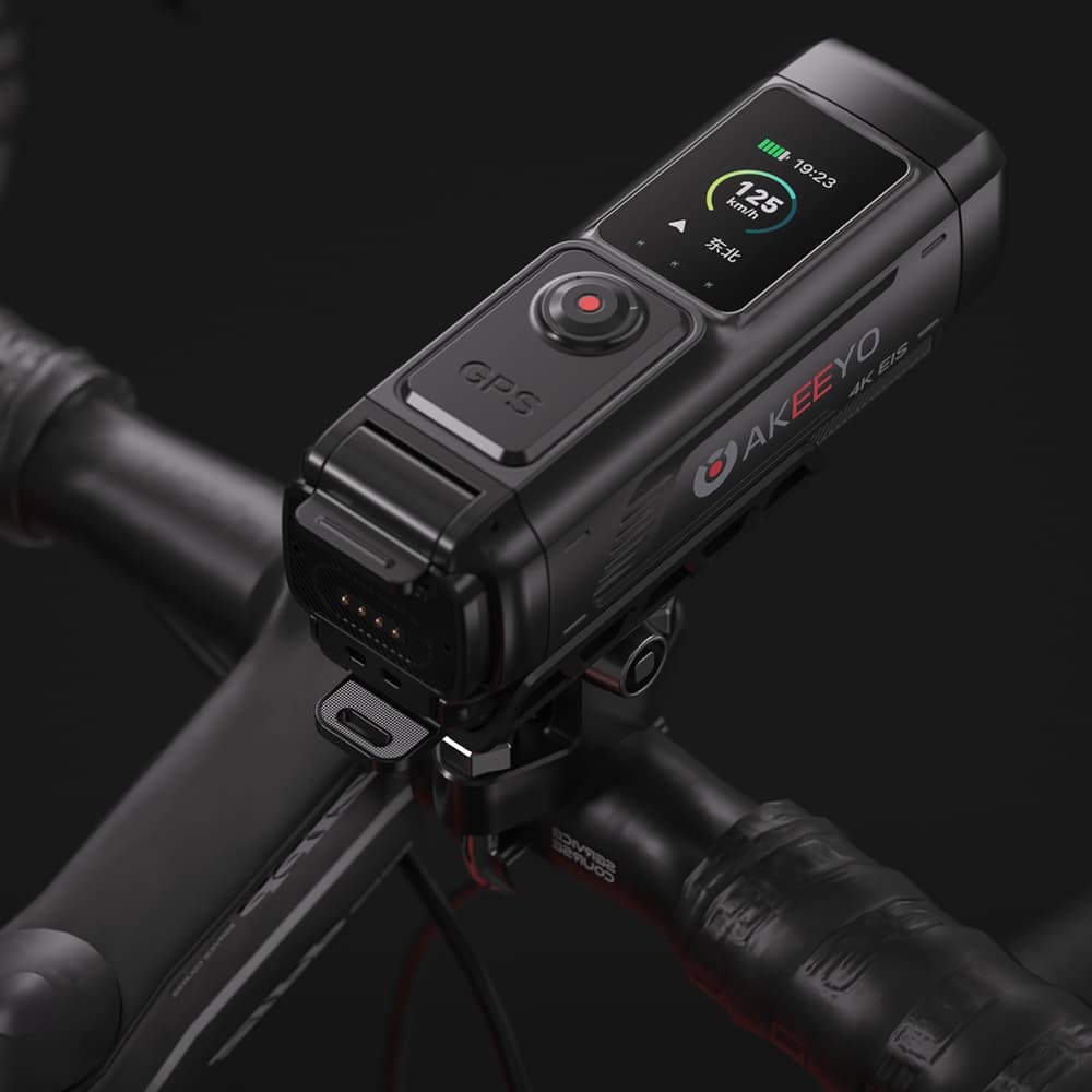 AKEEYO 730Pro 4K športna kamera za kolo in motor - črna