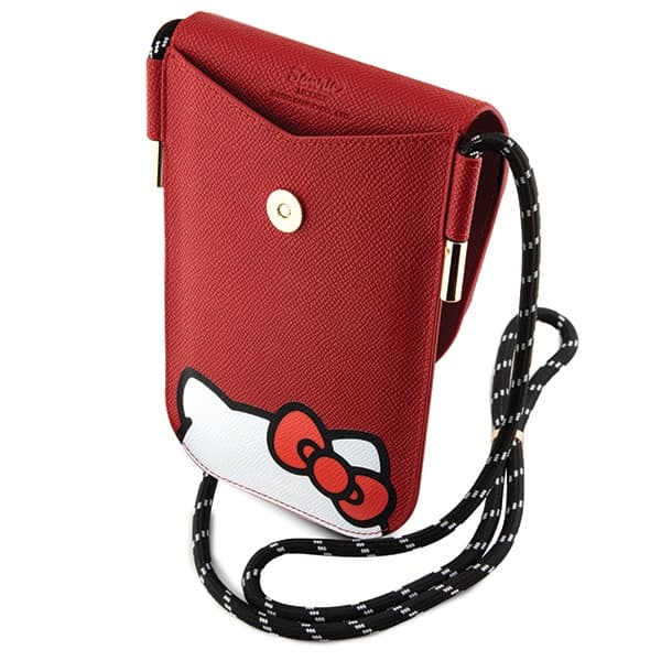 Usnjena torbica Hello Kitty Leather Hiding Kitty Cord - rdeča 5