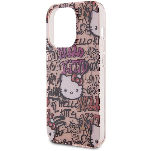 Hello Kitty ovitek IML Tags Graffiti za iPhone 13 Pro Max - roza 6
