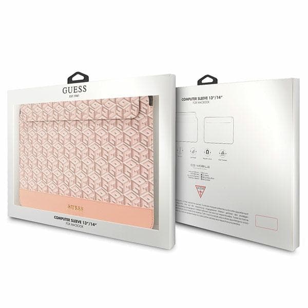 Etui Guess GCube Stripes za 14" prenosnik - roza 4