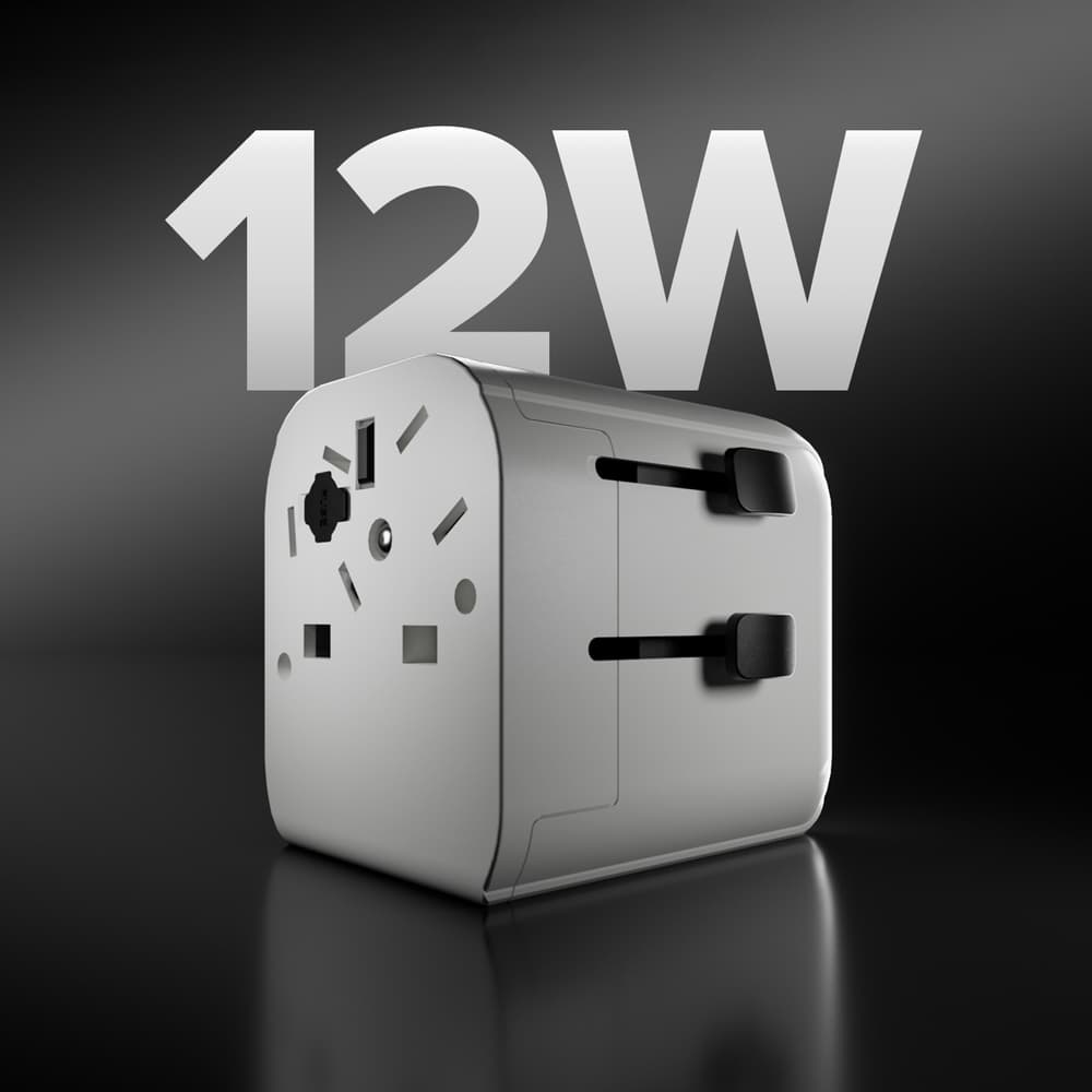 SBS univerzalni potovalni adapter EU 2xUSB-A (bel) 3