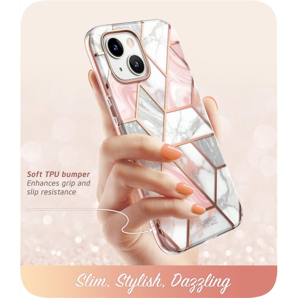 Supcase Cosmo ovitek za iPhone 14 Plus - Roza marmor 2