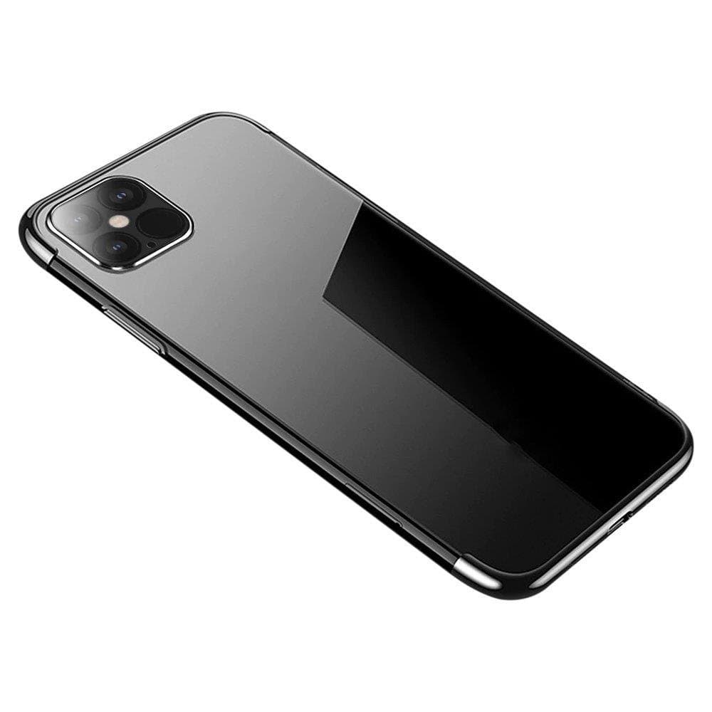 Hurtel Clear Color gel ovitek za Samsung Galaxy A22 4G - črna