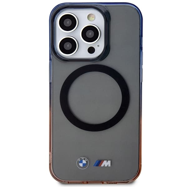 Ovitek za iPhone 14 Pro Max BMW Gradient Bumper MagSafe, siv 3