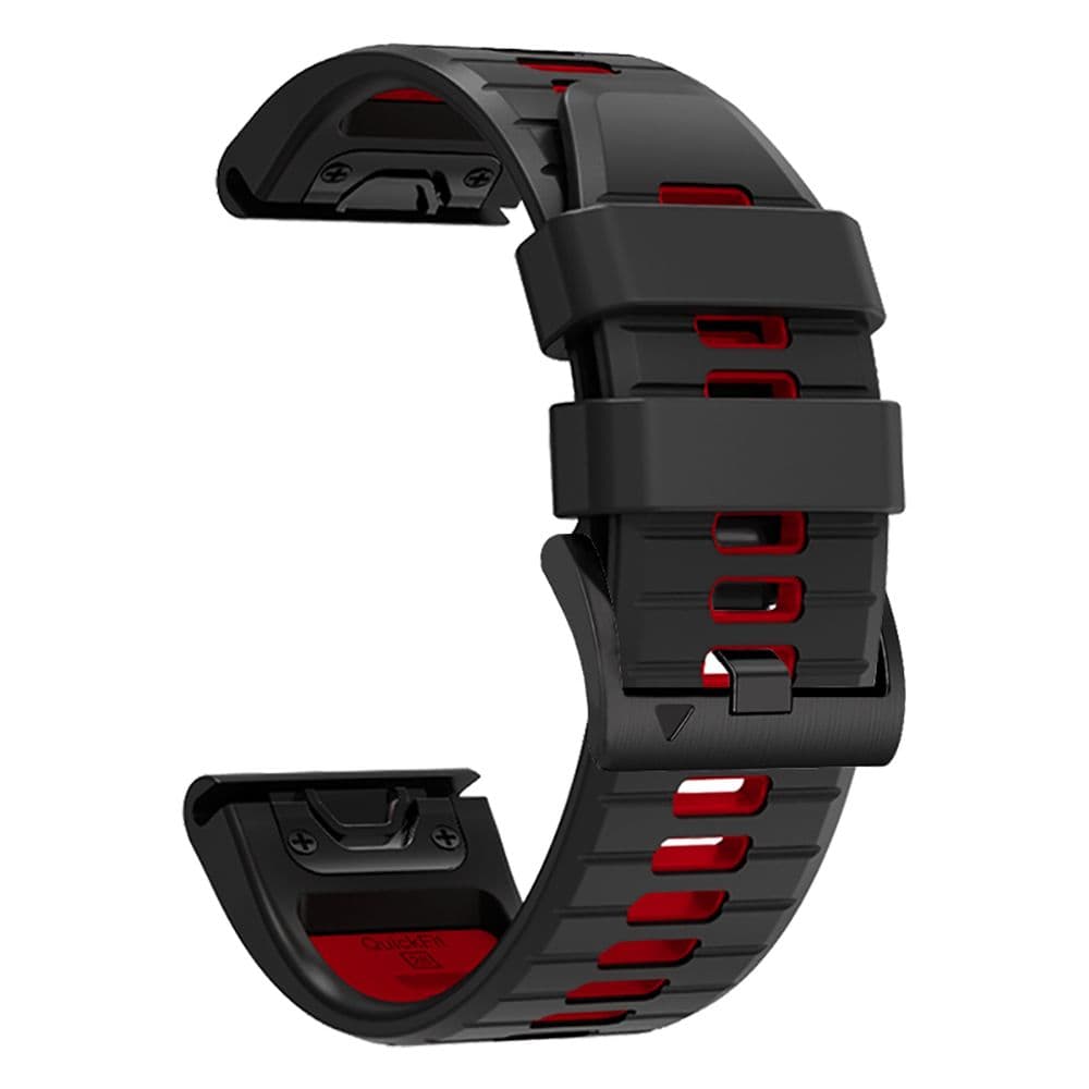 Tech-Protect IconBand Pro pašček za Garmin Fenix 3 / 5X / 3HR / 5X Plus / 6X / 6X Pro / 7X - črna/rdeča 3
