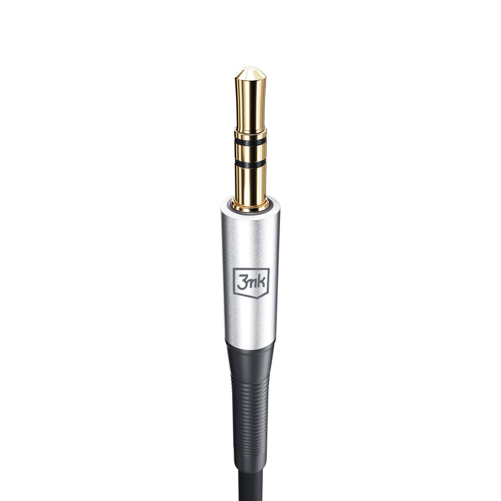 3mk AUX kabel USB-C / minijack 3.5mm - srebrn 8