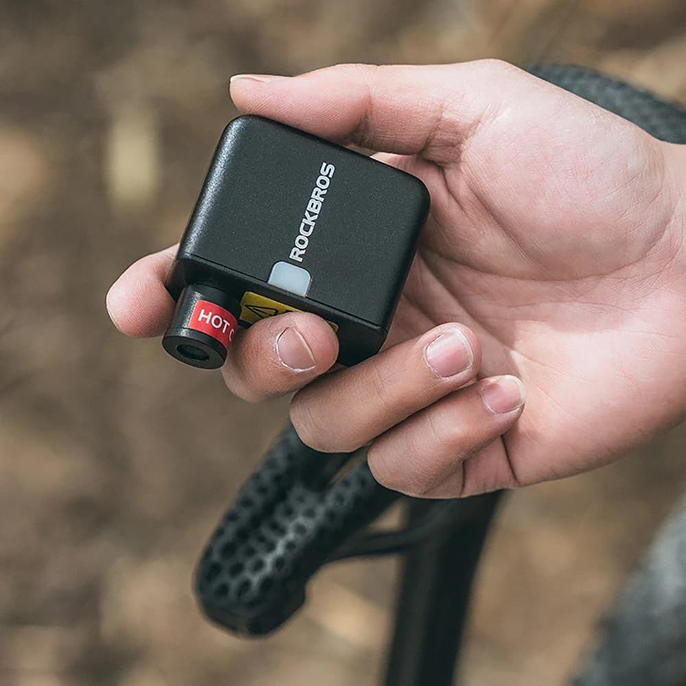 Mini električna kolesarska tlačilka Rockbros 100PSI (Presta/Schrader) - črna 7