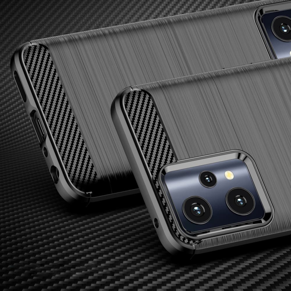 Carbon Case ovitek za Realme 9 Pro - črn 2