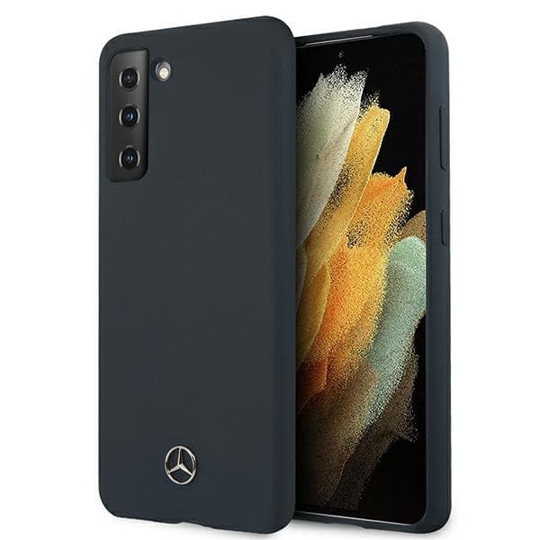 Mercedes Silikonski ovitek za Samsung Galaxy S21 - modr
