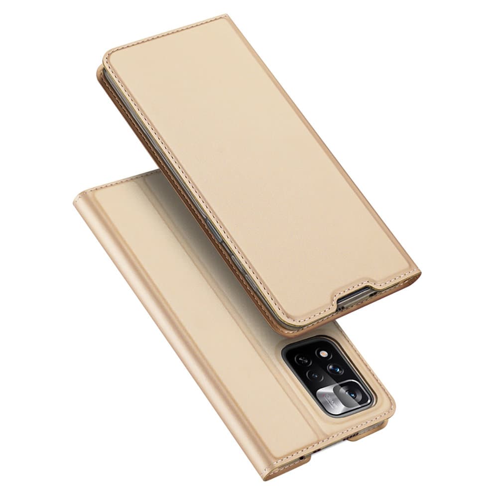 Dux Ducis Skin Pro ovitek s stojalom za Poco M4 Pro 5G zlat