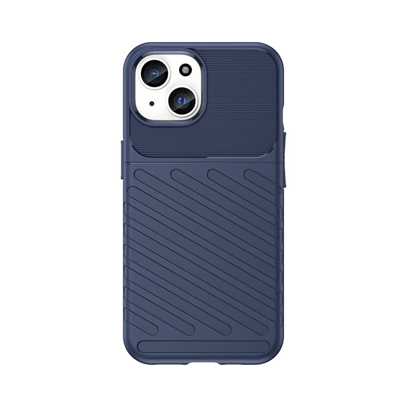 Oklepljen ovitek za iPhone 15 Hurtel Thunder Case - moder
