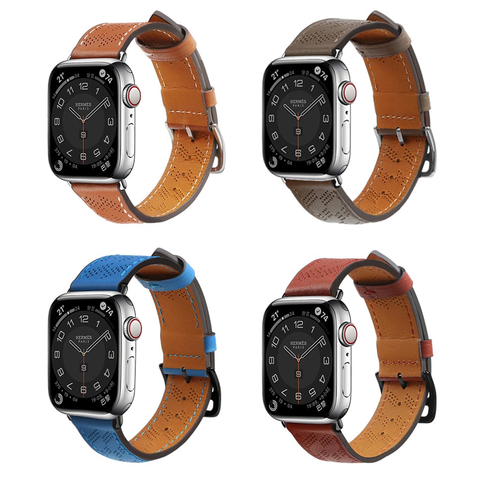 Usnjen pas za Apple Watch 38/40/41 mm, rdeč 6