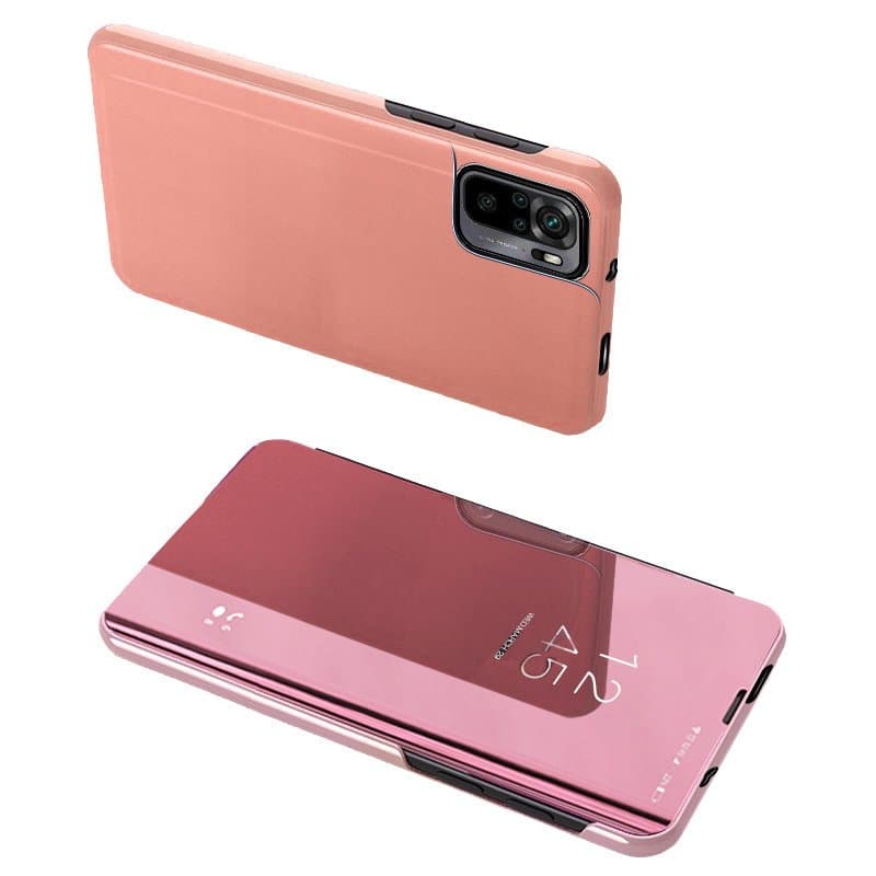 Preklopni ovitek Clear View za Xiaomi Redmi Note 11 Pro+/11 Pro/Poco X4 NFC/Mi11i HyperCharge, roza