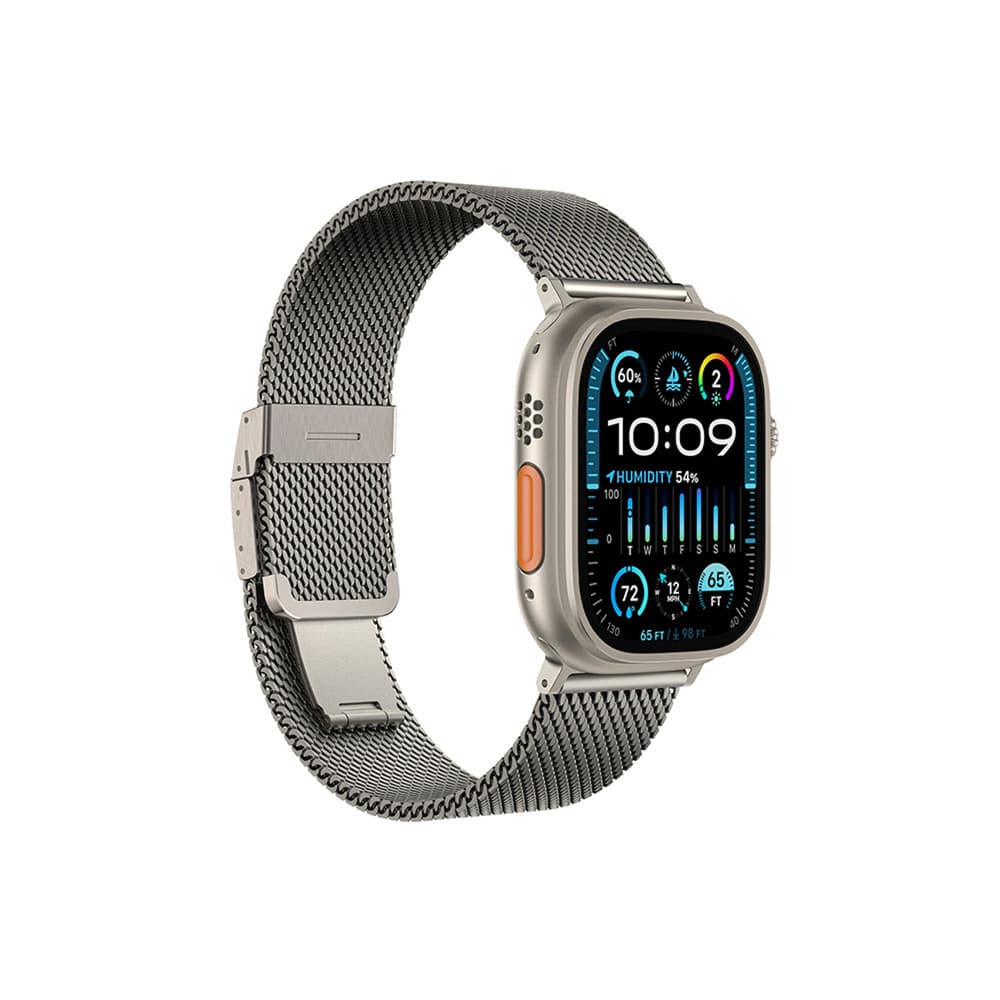 AmazingThing Titan Premium Metal Band za Apple Watch 38-49 mm, srebrn 2