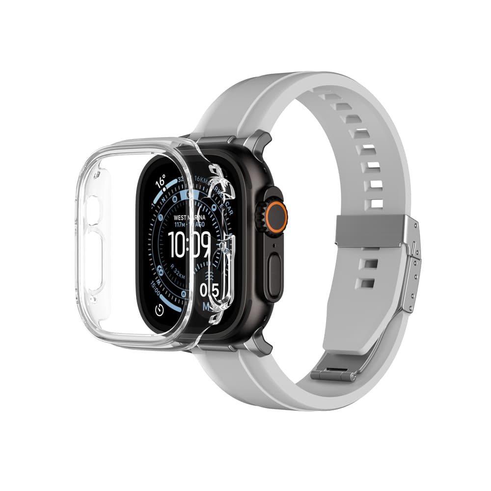AmazingThing Minimalno zaščitno ohišje za Apple Watch Ultra 3 49mm - prozorno