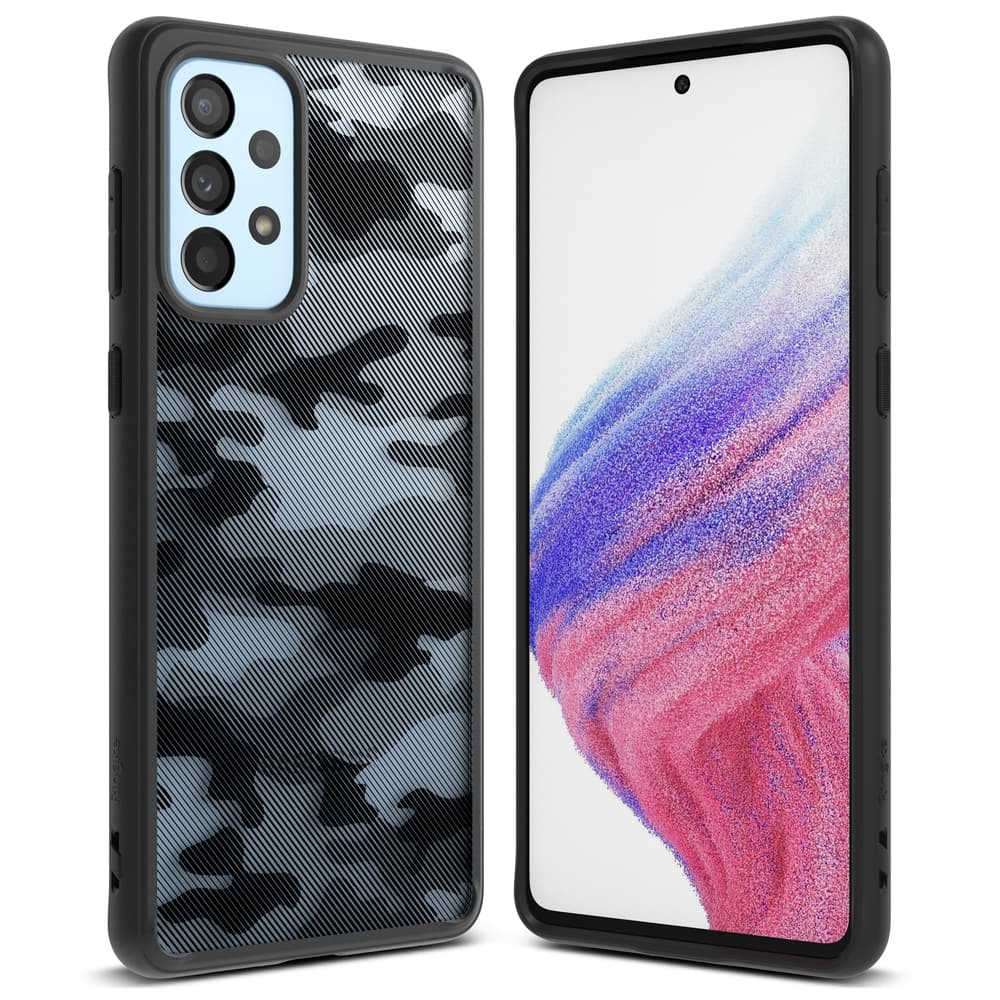Ringke Fusion Matte TPU ovitek s okvirjem za Samsung Galaxy A73, črn