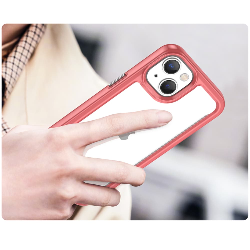 Hurtel Outer Space ovitek za iPhone 14 Plus - rdeča 5