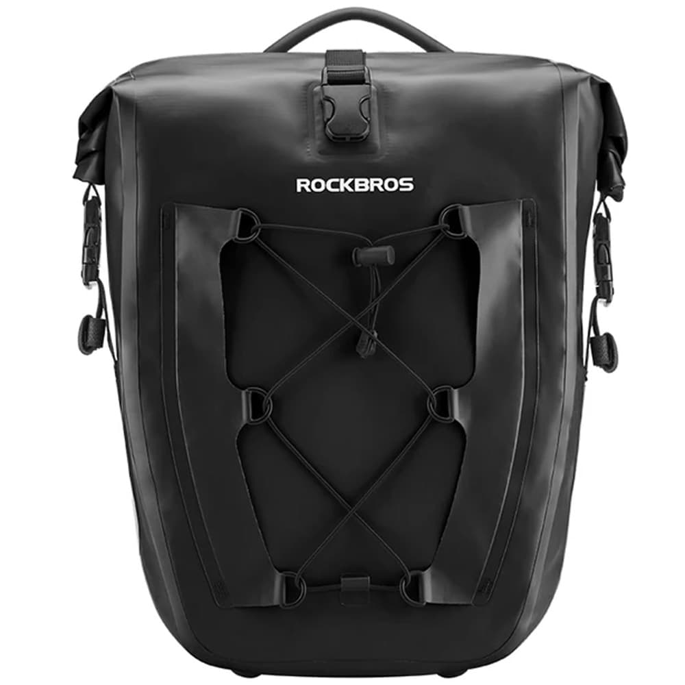 Rockbros 30140022001 vodoodporna prtljažna torba za kolo, 25-32L, črna