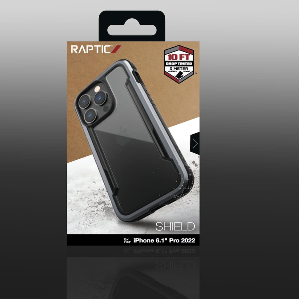Ovitek Raptic X-Doria Shield za iPhone 14 Pro, črn 6