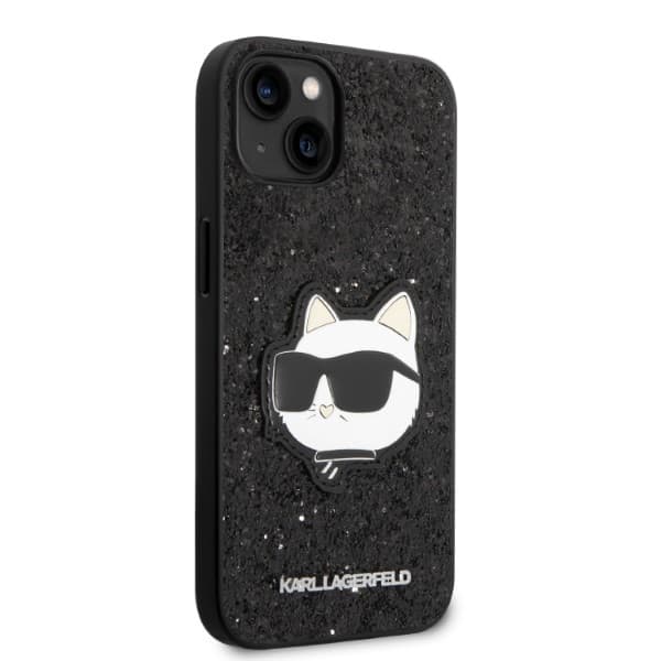 Karl Lagerfeld Glitter Choupette Patch etui za iPhone 14 Plus 6.7" črno 4