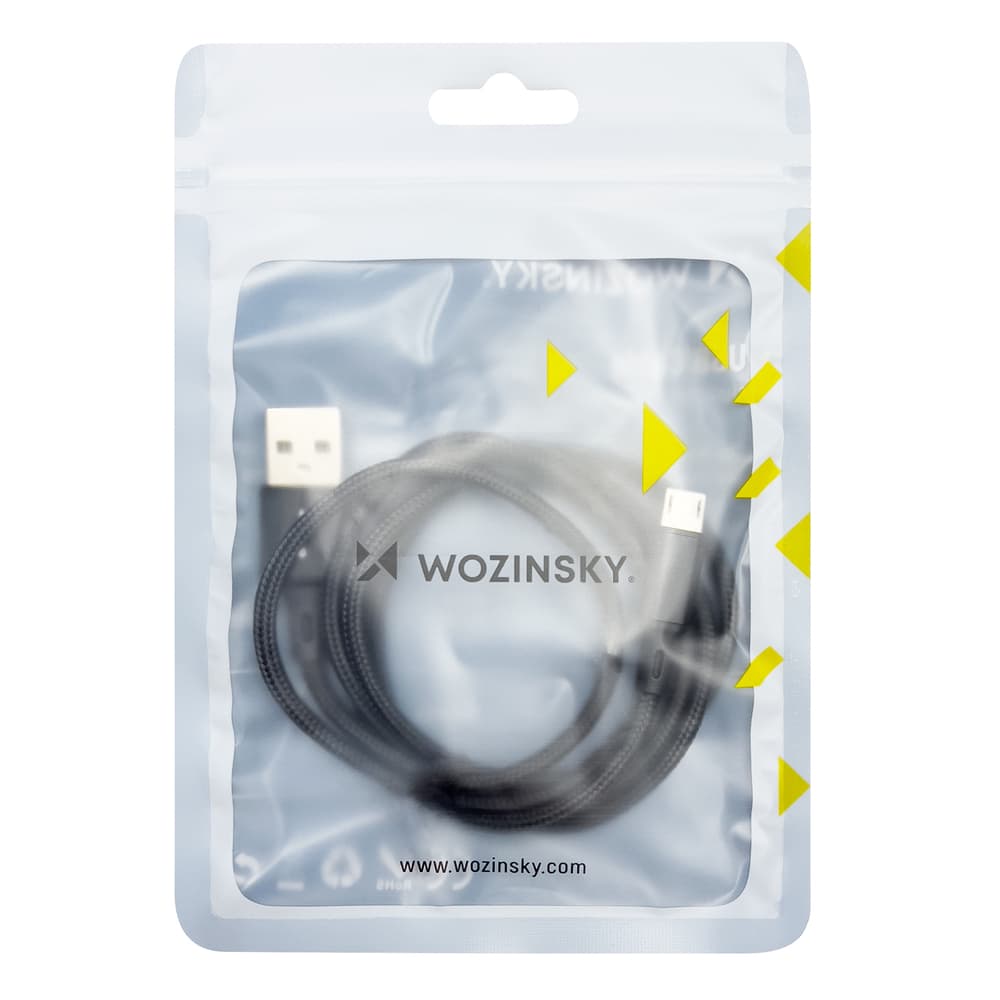 Wozinsky kabel USB - microUSB 2,4A 1m črn 4