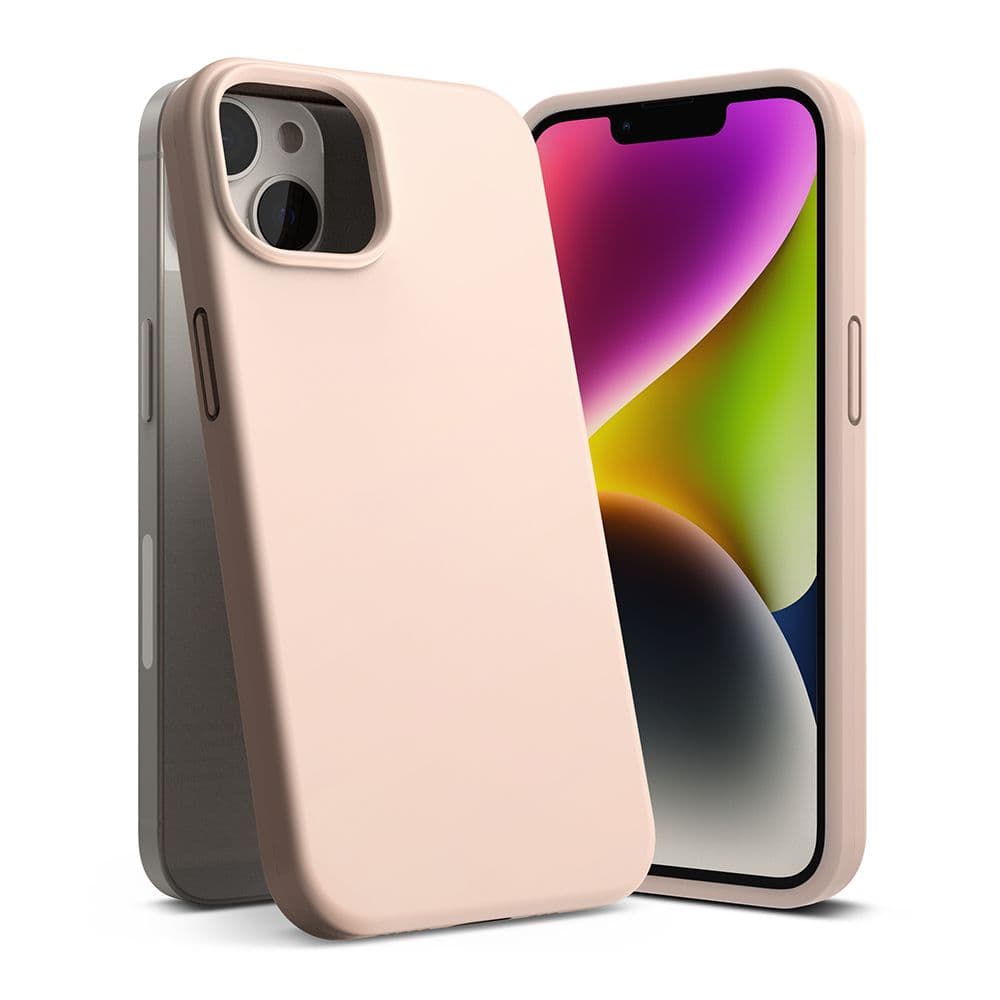 Ringke SILICONE ovitek za Apple iPhone 14 Plus 6.7", roza pesek
