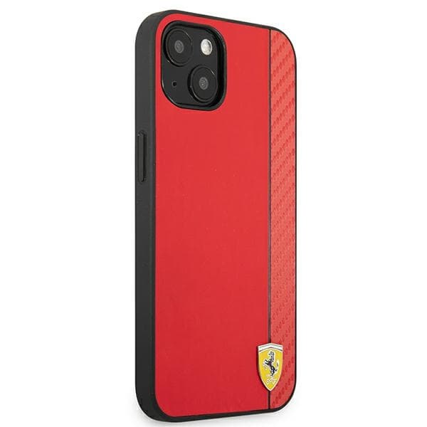 Ferrari On Track Carbon Stripe ovitek za iPhone 13 mini, rdeč 4