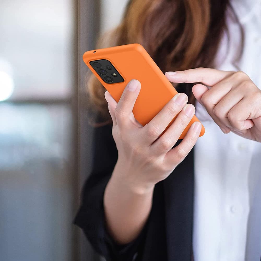 Silikonski ovitek za Samsung Galaxy A22 4G - rdeč 4