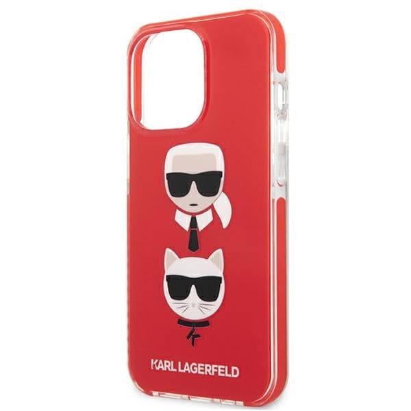 Karl Lagerfeld Karl&Choupette Head ovitek za iPhone 13 Pro / 13 - Rdeča 6