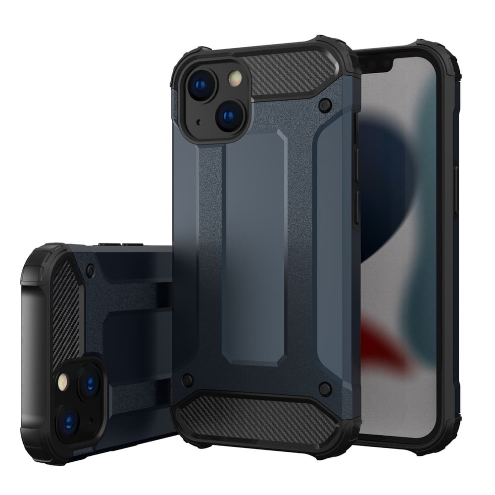 Ovitek Hurtel Hybrid Armor za iPhone 14 Plus, moder