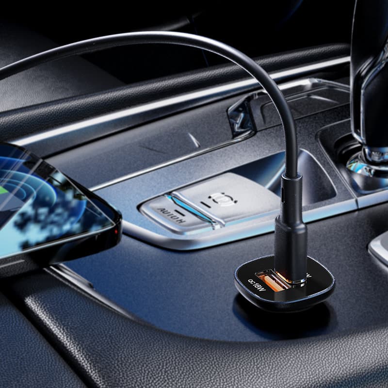 Avtomobilski polnilnik Acefast 38W USB-C/USB, PPS, PD, QC 3.0, AFC, FCP - Črn 4