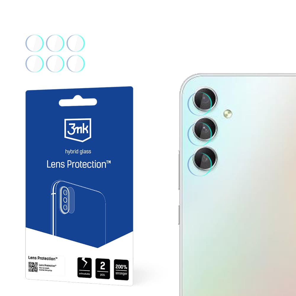 Hibridno steklo 3mk Lens Protection za kamero na Samsung Galaxy A34 5G