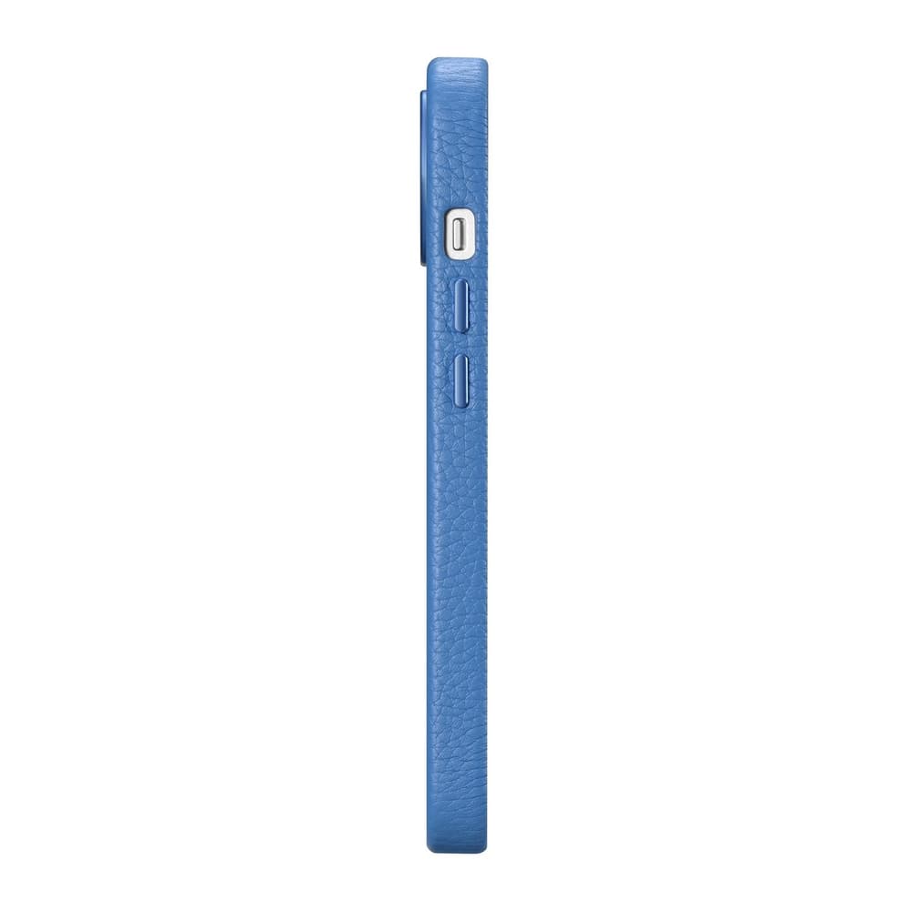 Ovitek iCarer Litchi za iPhone 14 Plus, svetlo moder 5