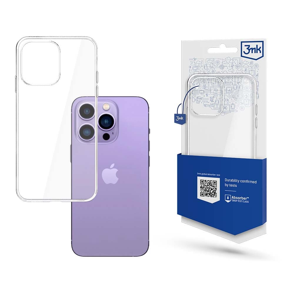 3mk Clear ovitek za iPhone 14 Pro - prozoren