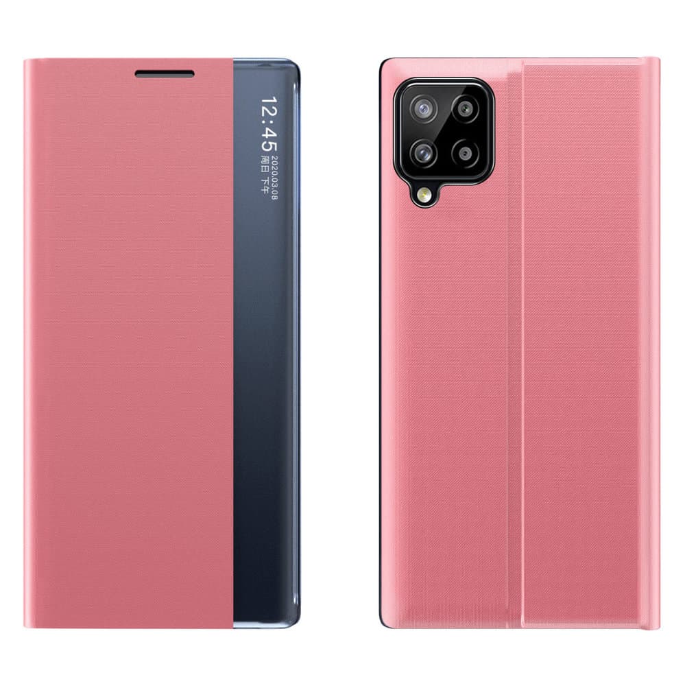 Ovtek Sleep Case z pametnim oknom za Samsung Galaxy A22 4G roza