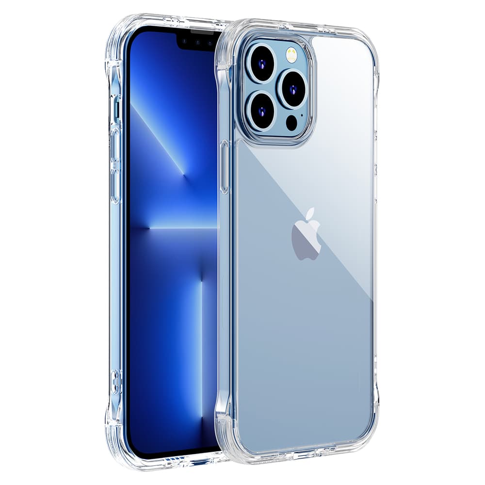 Joyroom Defender Series ovitek za iPhone 13 - robusten, s kljukico in stojalom, prosojen