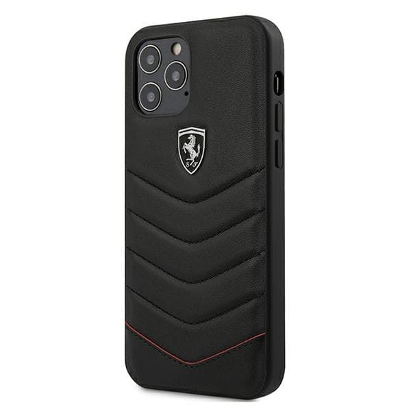 Ferrari FEHQUHCP12LBK ovitek za iPhone 12 Pro Max (6.7") Off Track Quilted - črn