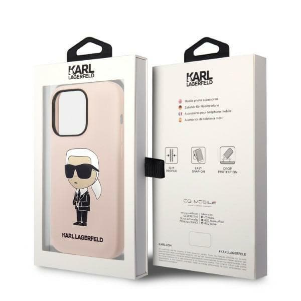 Karl Lagerfeld Silicone Ikonik etui za iPhone 14 Pro 6.1" roza 8