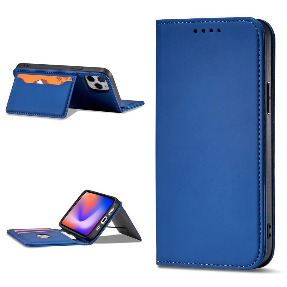 Magnet Card ovitek za iPhone 12, modre barve 4