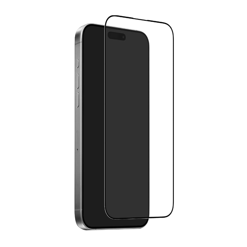 Puro Frame kaljeno steklo za iPhone 17 Pro s črnim okvirjem