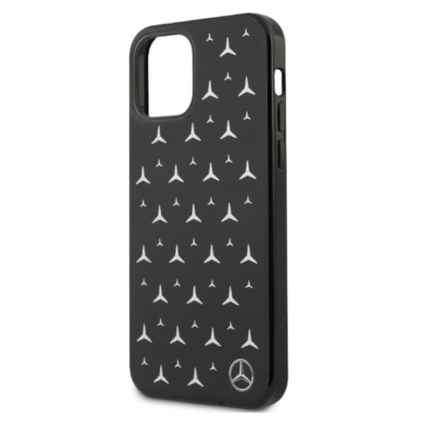 Ovitek Mercedes Silver Stars za iPhone 12 Pro Max - črn 6