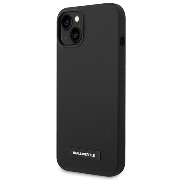 Karl Lagerfeld Silicone Plaque ovitek za iPhone 14 Plus (6.7"), črna 2