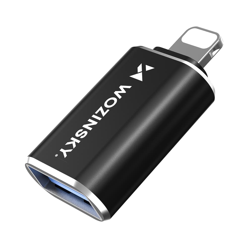 Wozinsky WALA-01 Lightning na USB-A OTG adapter (črn) 4