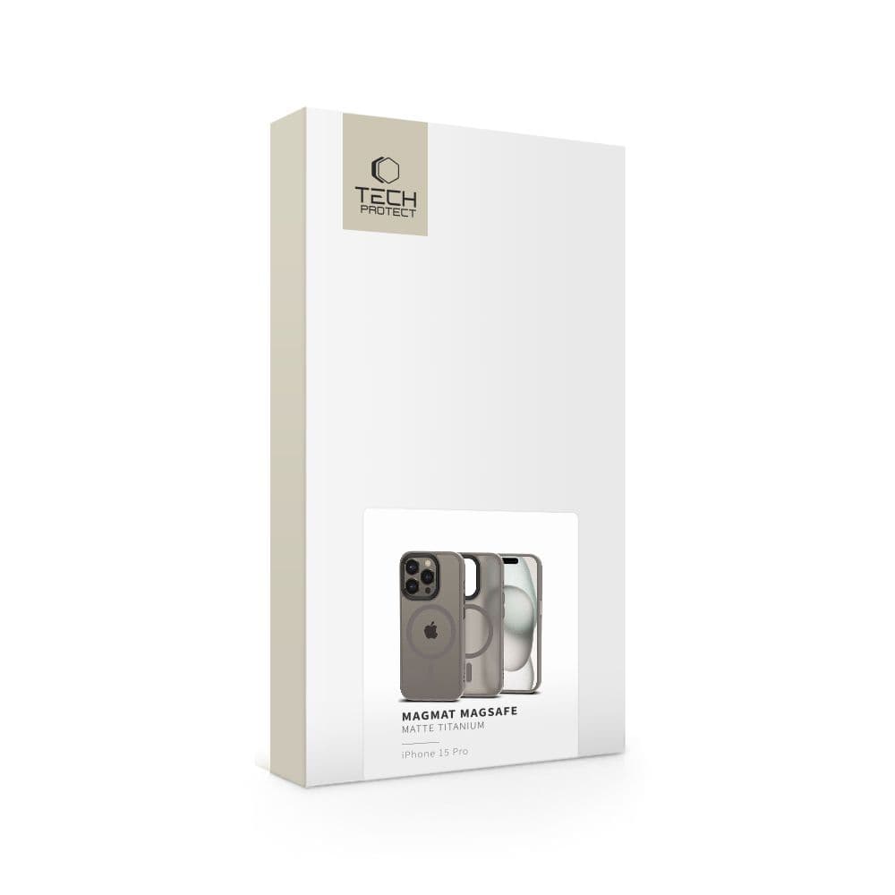 Tech-Protect MagMat MagSafe ovitek za iPhone 15 Pro - titan mat 6