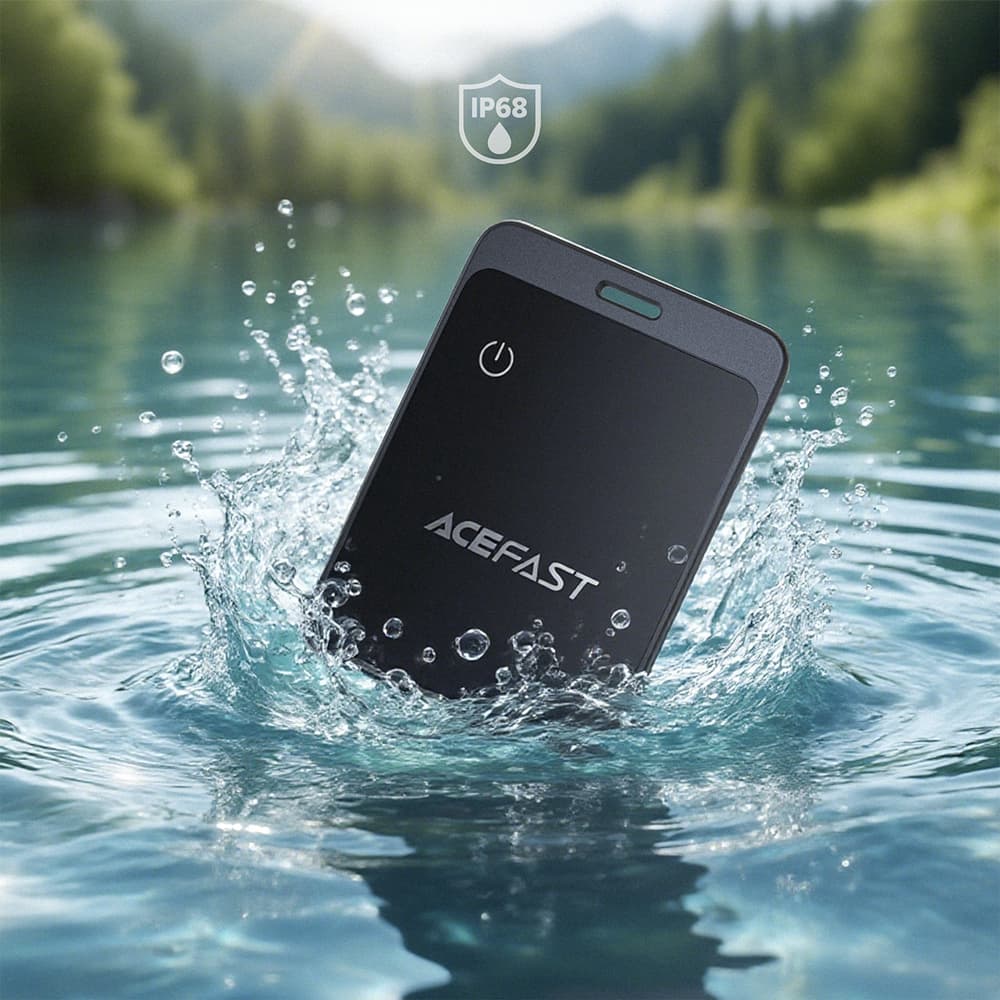Acefast S3 Bluetooth lokator v obliki kartice z združljivostjo Apple Find My - siv 8