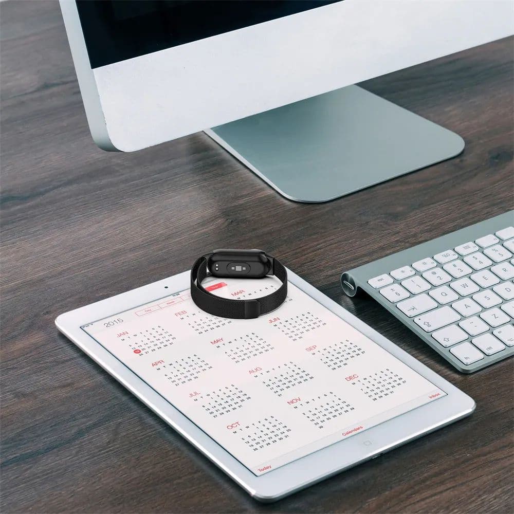 Tech-Protect MilaneseBand pašček za Xiaomi Smart Band 8/8 NFC, srebrn 3